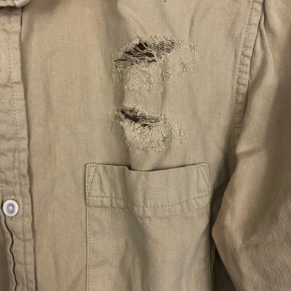 Topman Distressed Twill Shirt Sz S - Picture 7 of 12